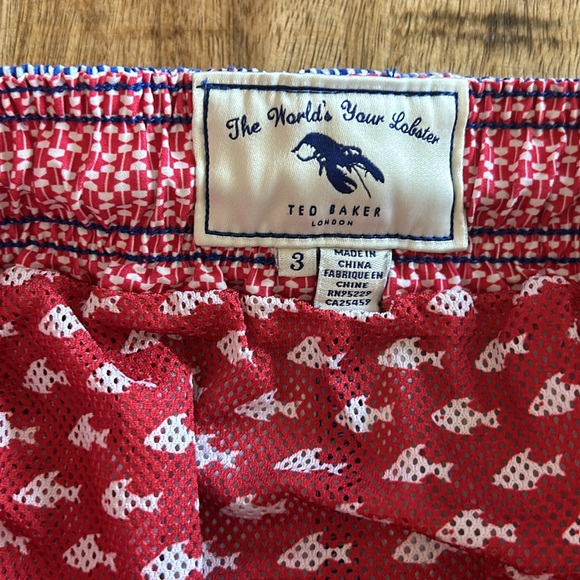 Men’s Ted Baker swim trunks; fully lined.  Size 3/M - Picture 2 of 3